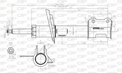  SAB810731 OPEN PARTS Амортизатор