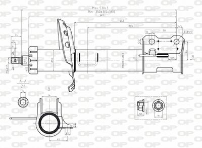  SAB807531 OPEN PARTS Амортизатор