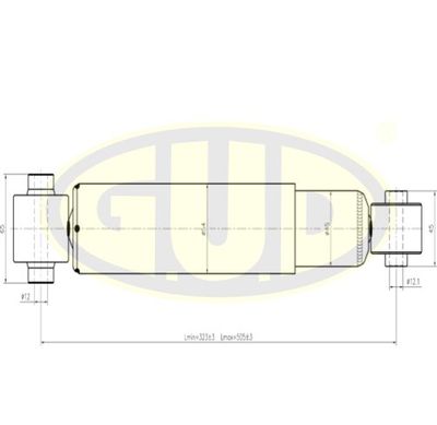  GSA349078 G.U.D.Амортизатор