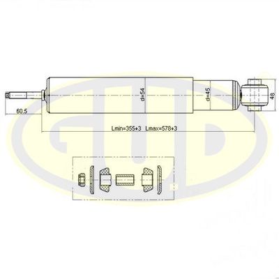  GSA349057 G.U.D.Амортизатор