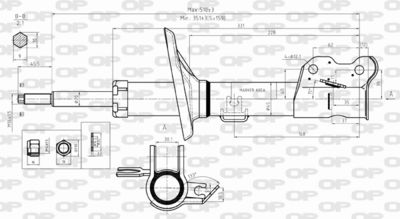  SAB829431 OPEN PARTS Амортизатор