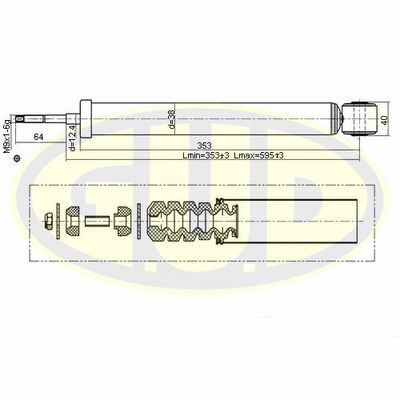  GSA777013 G.U.D.Амортизатор