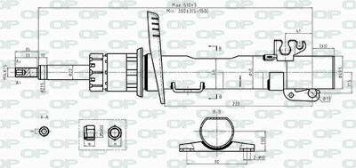  SAB851931 OPEN PARTS Амортизатор