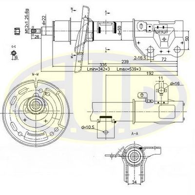  GSA777008 G.U.D.Амортизатор