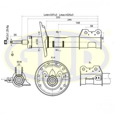  GSA339714 G.U.D.Амортизатор