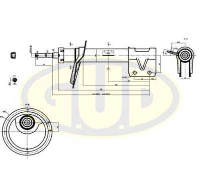  GSA333738 G.U.D.Амортизатор