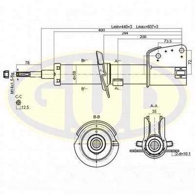  GSA335803 G.U.D.Амортизатор