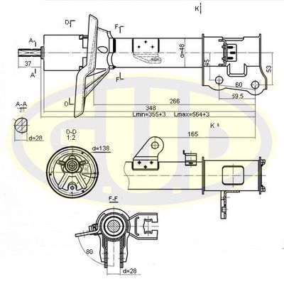  GSA333492 G.U.D.Амортизатор