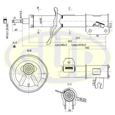  GSA339029 G.U.D.Амортизатор