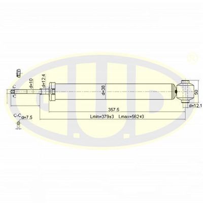  GSA343405 G.U.D.Амортизатор