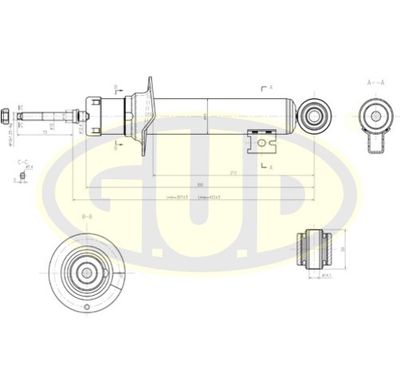  GSA340033 G.U.D.Амортизатор