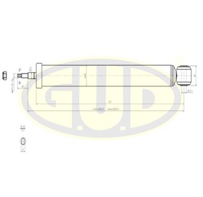  GSA343290 G.U.D.Амортизатор