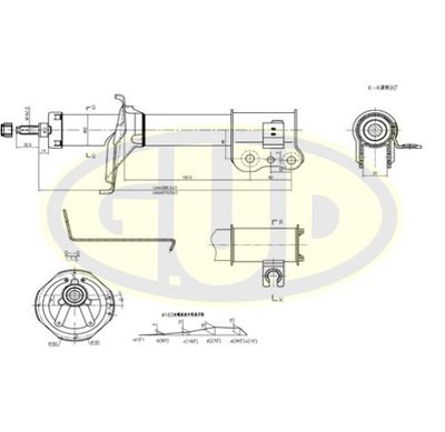  GSA334197 G.U.D.Амортизатор