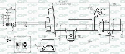  SAB850931 OPEN PARTS Амортизатор