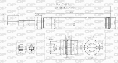  SAB823331 OPEN PARTS Амортизатор