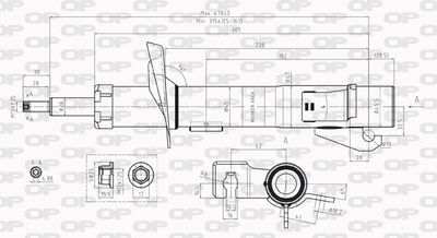  SAB823031 OPEN PARTS Амортизатор