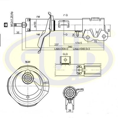  GSA339105 G.U.D.Амортизатор