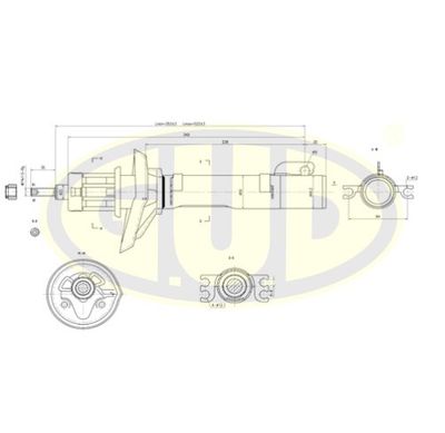  GSA634812 G.U.D.Амортизатор