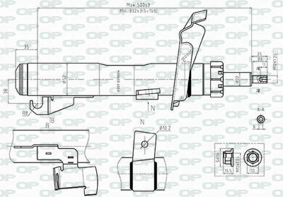  SAB851231 OPEN PARTS Амортизатор