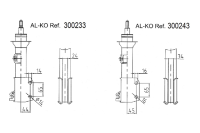  300243 AL-KO Амортизатор