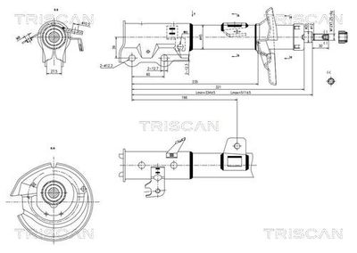  870516111 TRISCAN Амортизатор