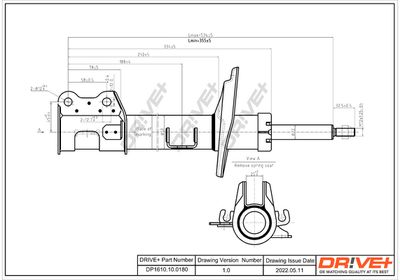  DP1610100180 Dr!ve+ Амортизатор