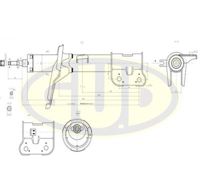  GSA334507 G.U.D.Амортизатор