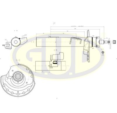  GSA339718 G.U.D.Амортизатор