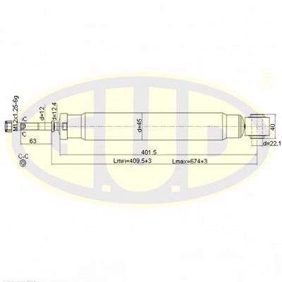  GSA344362 G.U.D.Амортизатор