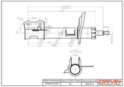  DP1610100156 Dr!ve+ Амортизатор