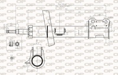  SAB826831 OPEN PARTS Амортизатор