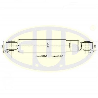  GSA344458 G.U.D.Амортизатор