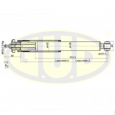  GSA553183 G.U.D.Амортизатор