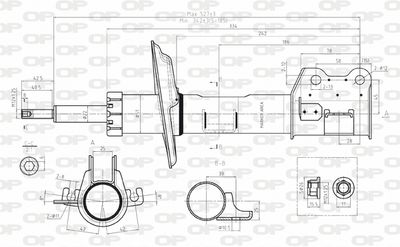  SAB808031 OPEN PARTS Амортизатор