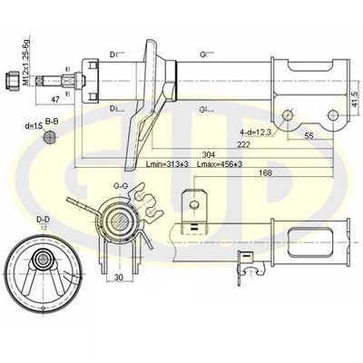  GSA333317 G.U.D.Амортизатор