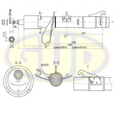  GSA333710 G.U.D.Амортизатор