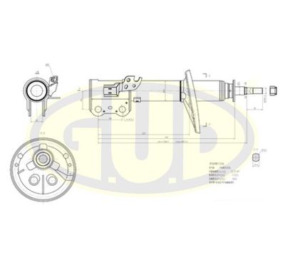  GSA333198 G.U.D.Амортизатор