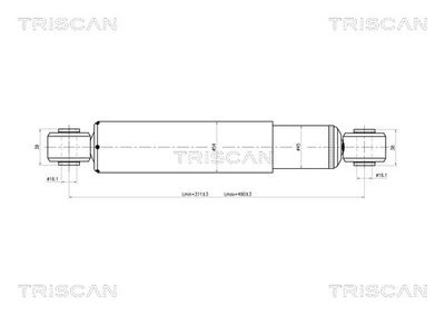  870510205 TRISCAN Амортизатор