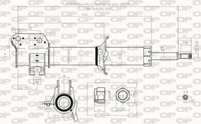  SAB825431 OPEN PARTS Амортизатор