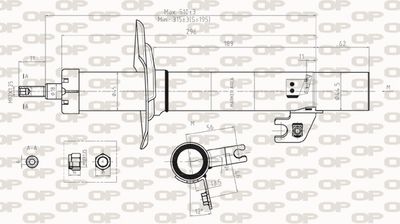  SAB830531 OPEN PARTS Амортизатор