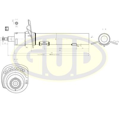  GSA335922 G.U.D.Амортизатор