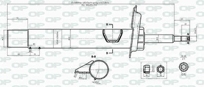  SAB843731 OPEN PARTS Амортизатор