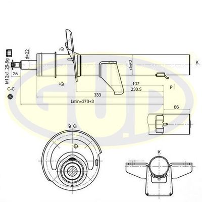  GSA335923 G.U.D.Амортизатор