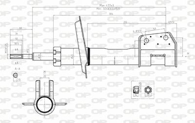  SAB802631 OPEN PARTS Амортизатор