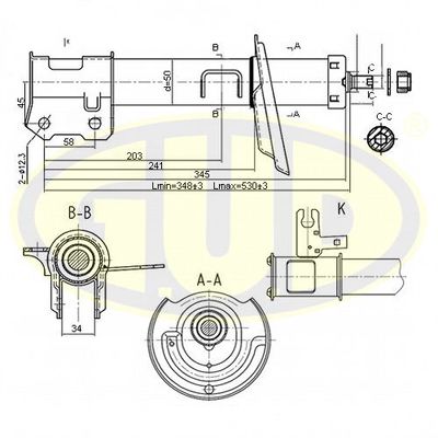  GSA339702 G.U.D.Амортизатор