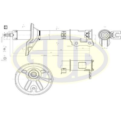  GSA332108 G.U.D.Амортизатор