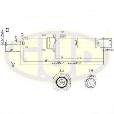  GSA340045 G.U.D.Амортизатор