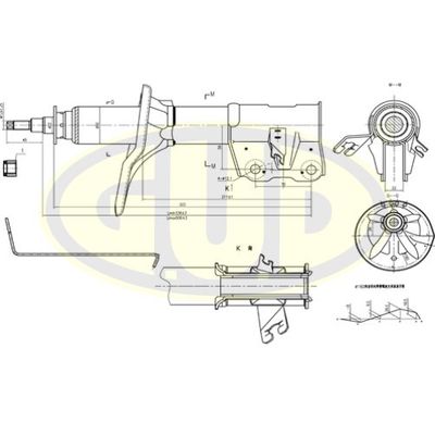  GSA334309 G.U.D.Амортизатор