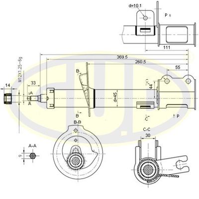  GSA333419 G.U.D.Амортизатор