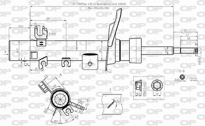  SAB857031 OPEN PARTS Амортизатор